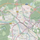 Karte Hanau und Umgebung - Bild Basis: © OpenStreetMap-Mitwirkende